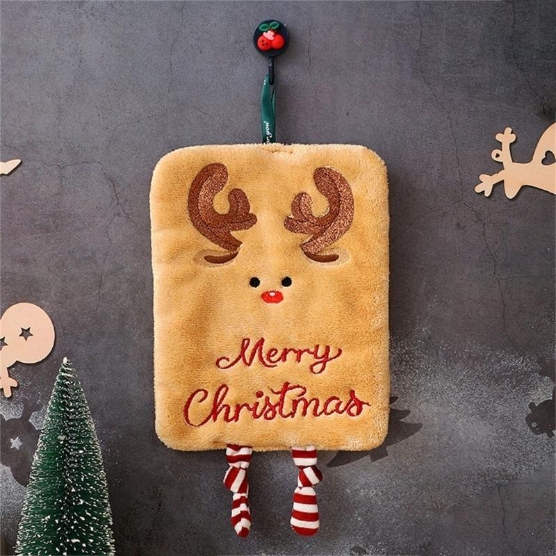 Hand Towel Corals Fleece Fabri - Embroidery Cloth ulasan dan harga