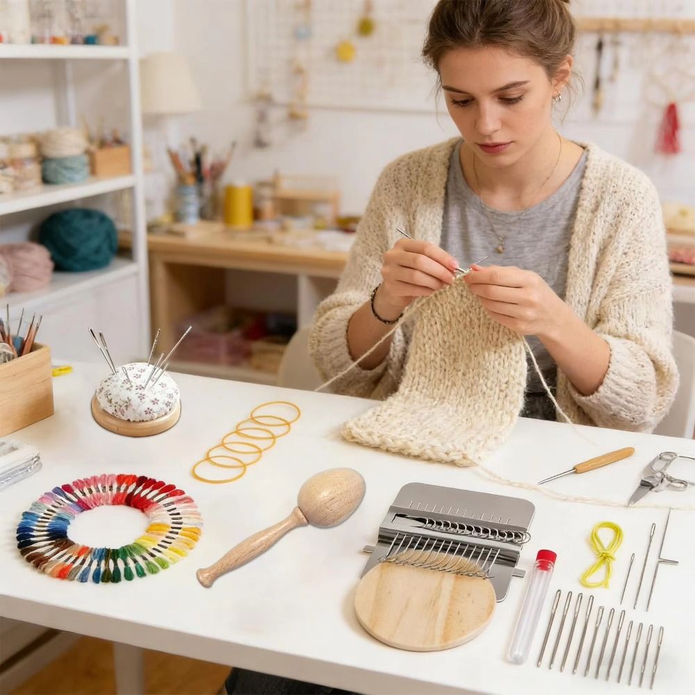 DIY Crafts Sock Darning Kit We - Embroidery Egg ulasan dan harga