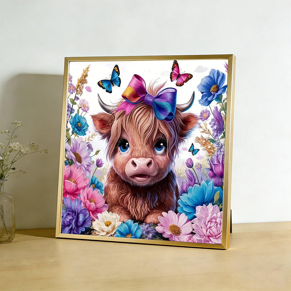 Cross Point Embroidery Kit Cow - Embroidery Guide Paper ulasan dan harga