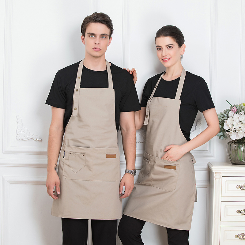 Custom Brand Logo Kitchen Apro - Embroidery Apron ulasan dan harga