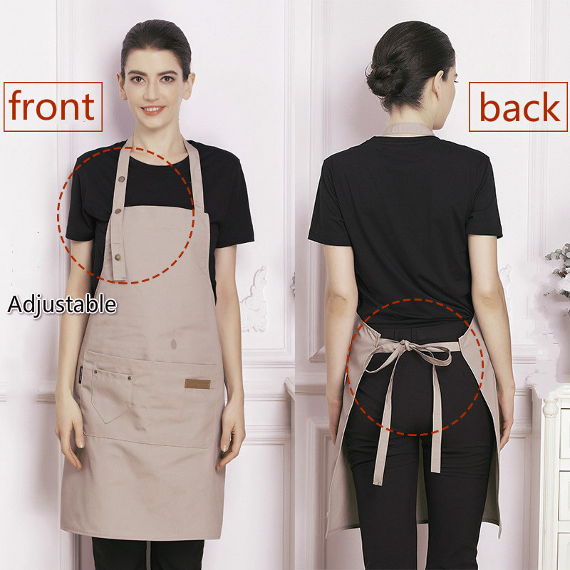 Custom Brand Logo Kitchen Apro - Embroidery Apron ulasan dan harga