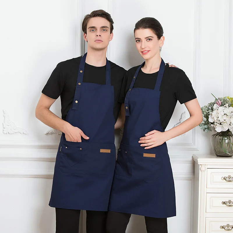 Custom Brand Logo Kitchen Apro - Embroidery Apron ulasan dan harga