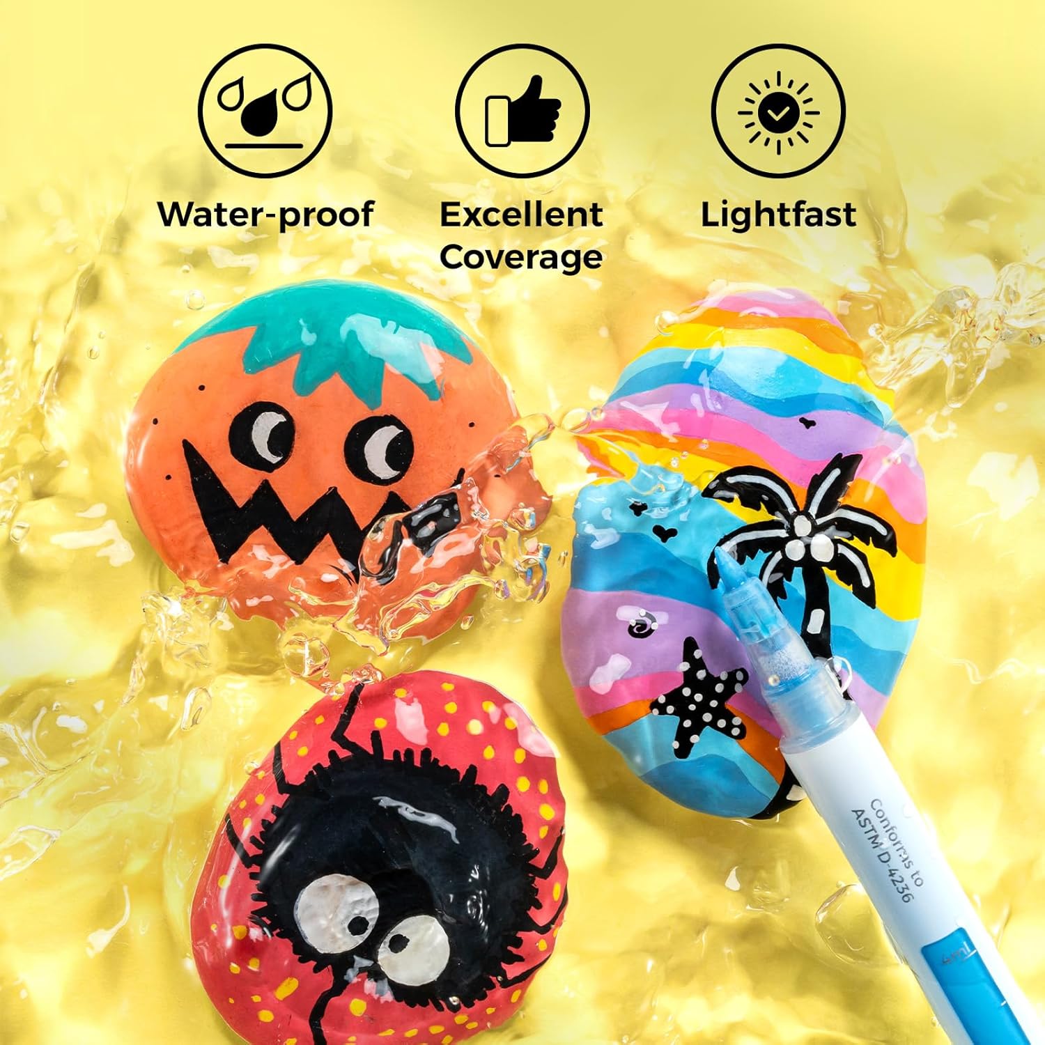 Ohuhu Acrylic Paint Markers 48 - Embroidery Egg ulasan dan harga