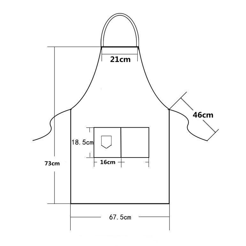 Waterproof Kitchen Apron Perfe - Embroidery Apron ulasan dan harga