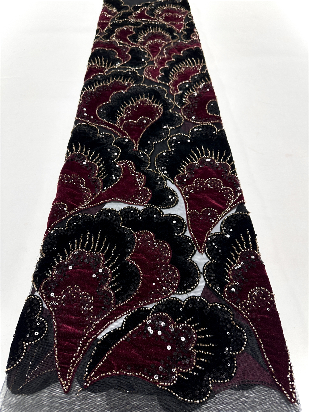 New African Velvet Lace Fabric - Velvet Fabric Embroidery ulasan dan harga