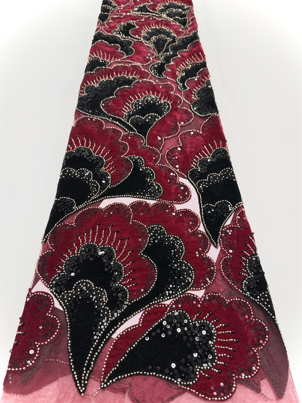 New African Velvet Lace Fabric - Velvet Fabric Embroidery ulasan dan harga