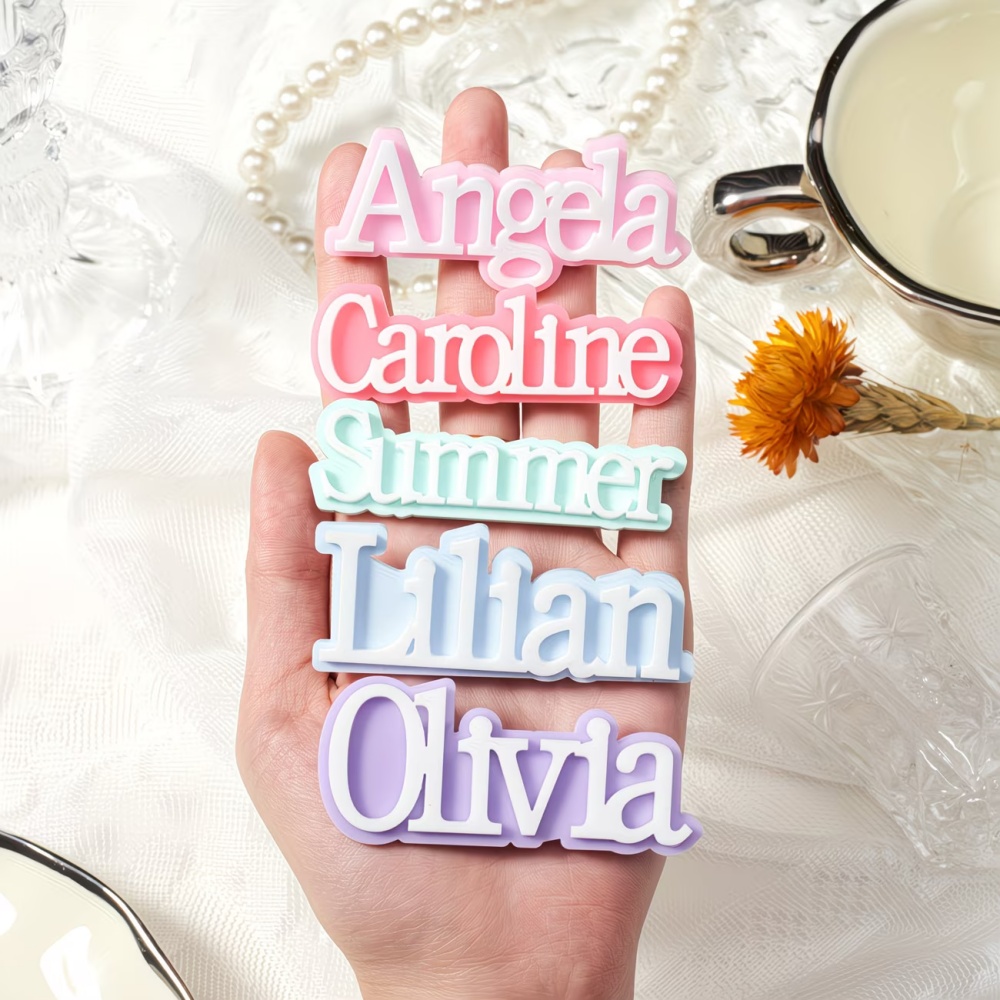 Custom Name Brooch Personalize - Embroidery Names ulasan dan harga