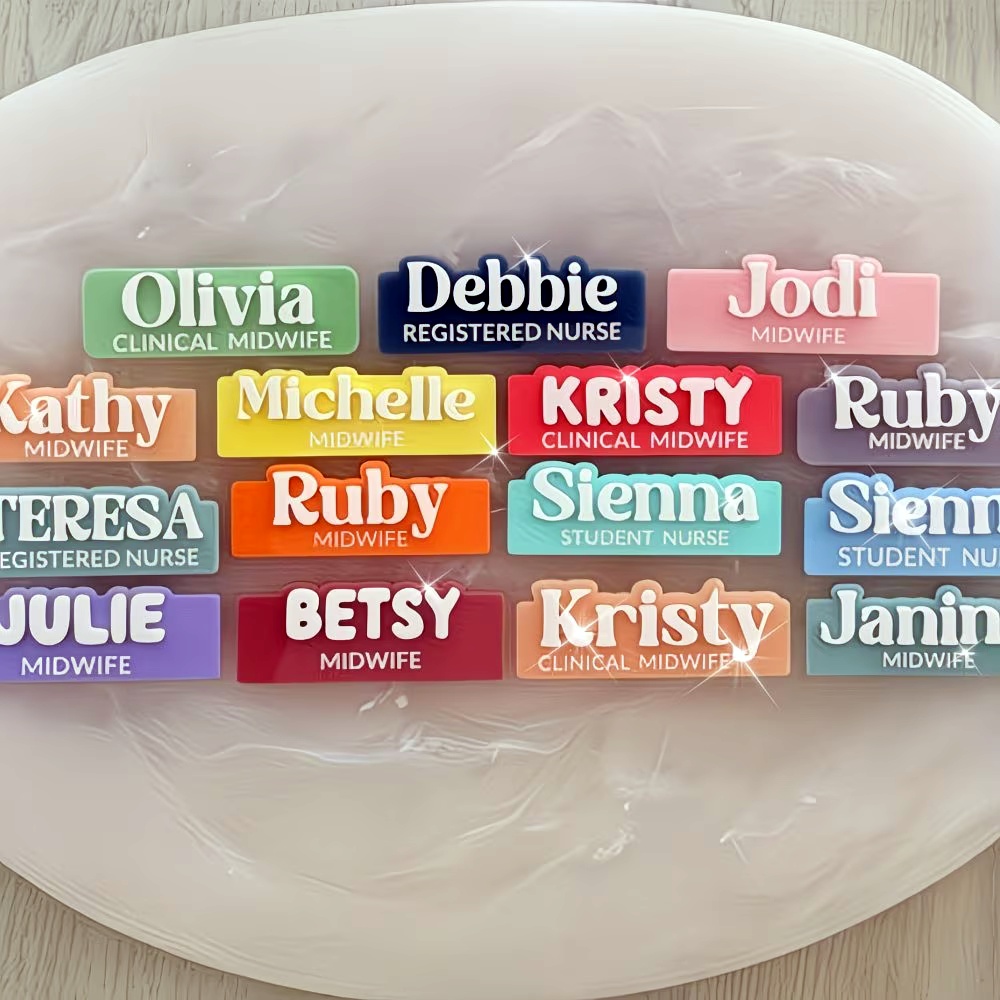 Custom Name Brooch Personalize - Embroidery Names ulasan dan harga