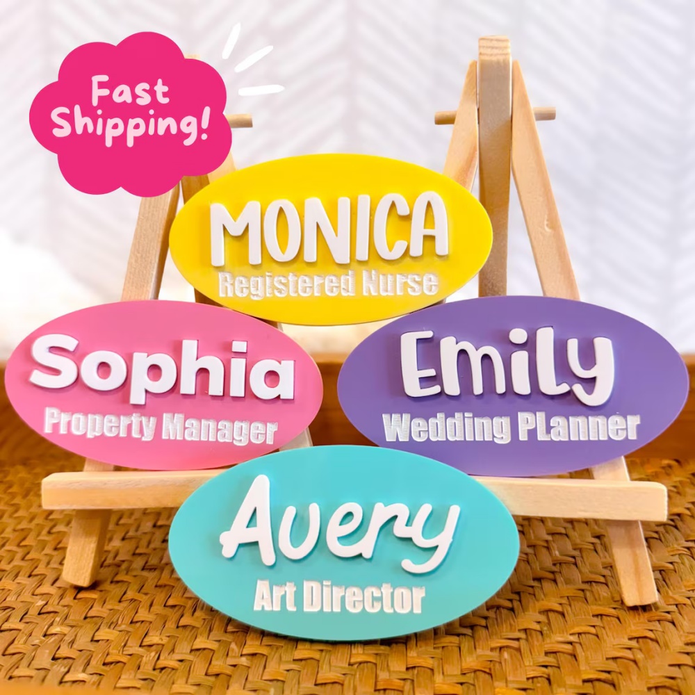 Custom Name Brooch Personalize - Embroidery Names ulasan dan harga