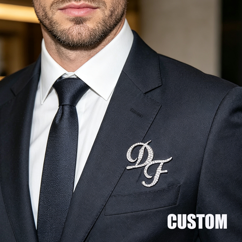 Custom Double Initials Pin,Bri - Embroidery Names ulasan dan harga