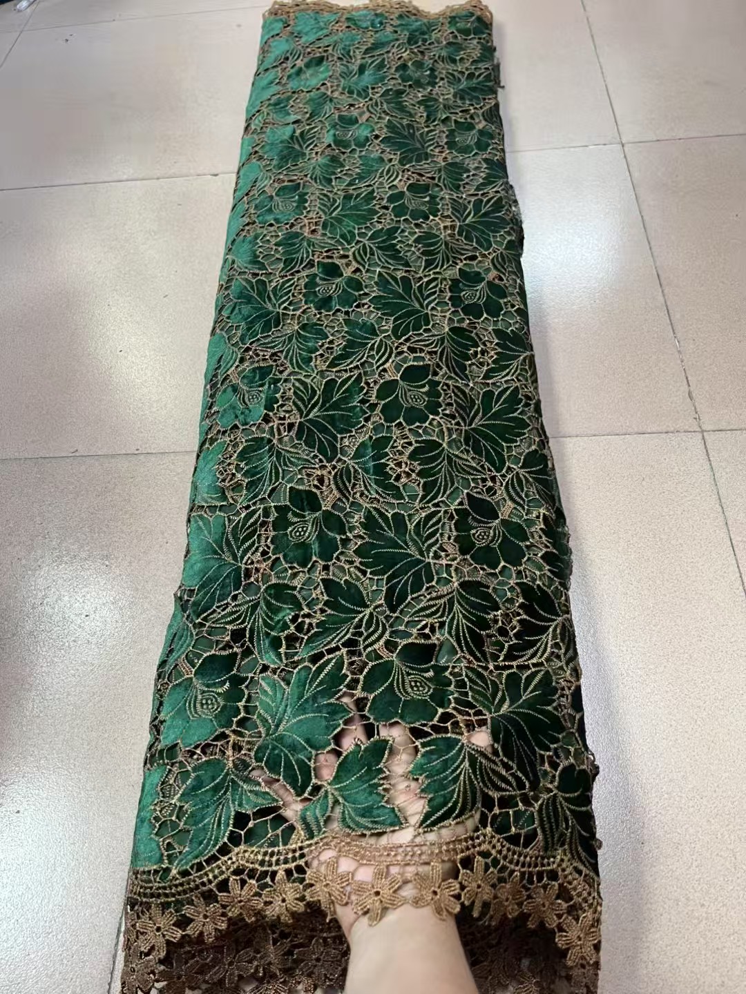 African Velvet Lace Fabric 5 Y - Velvet Fabric Embroidery ulasan dan harga