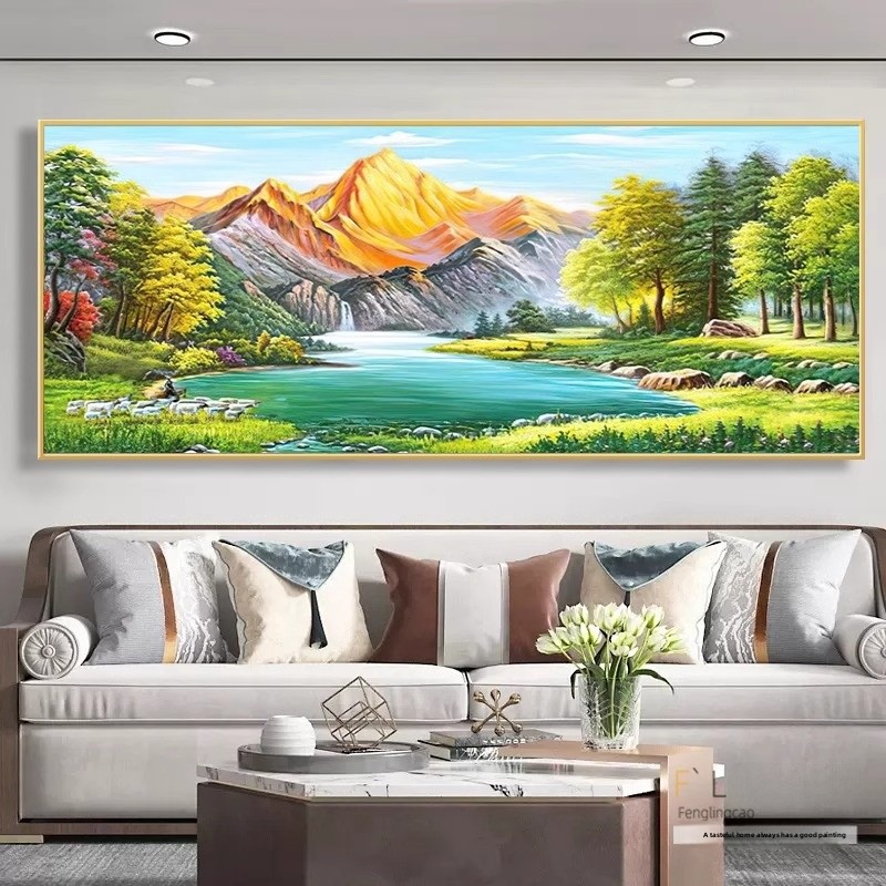 Modern Cross Stitch Kit Wealth - Embroidery Running Stitch ulasan dan harga