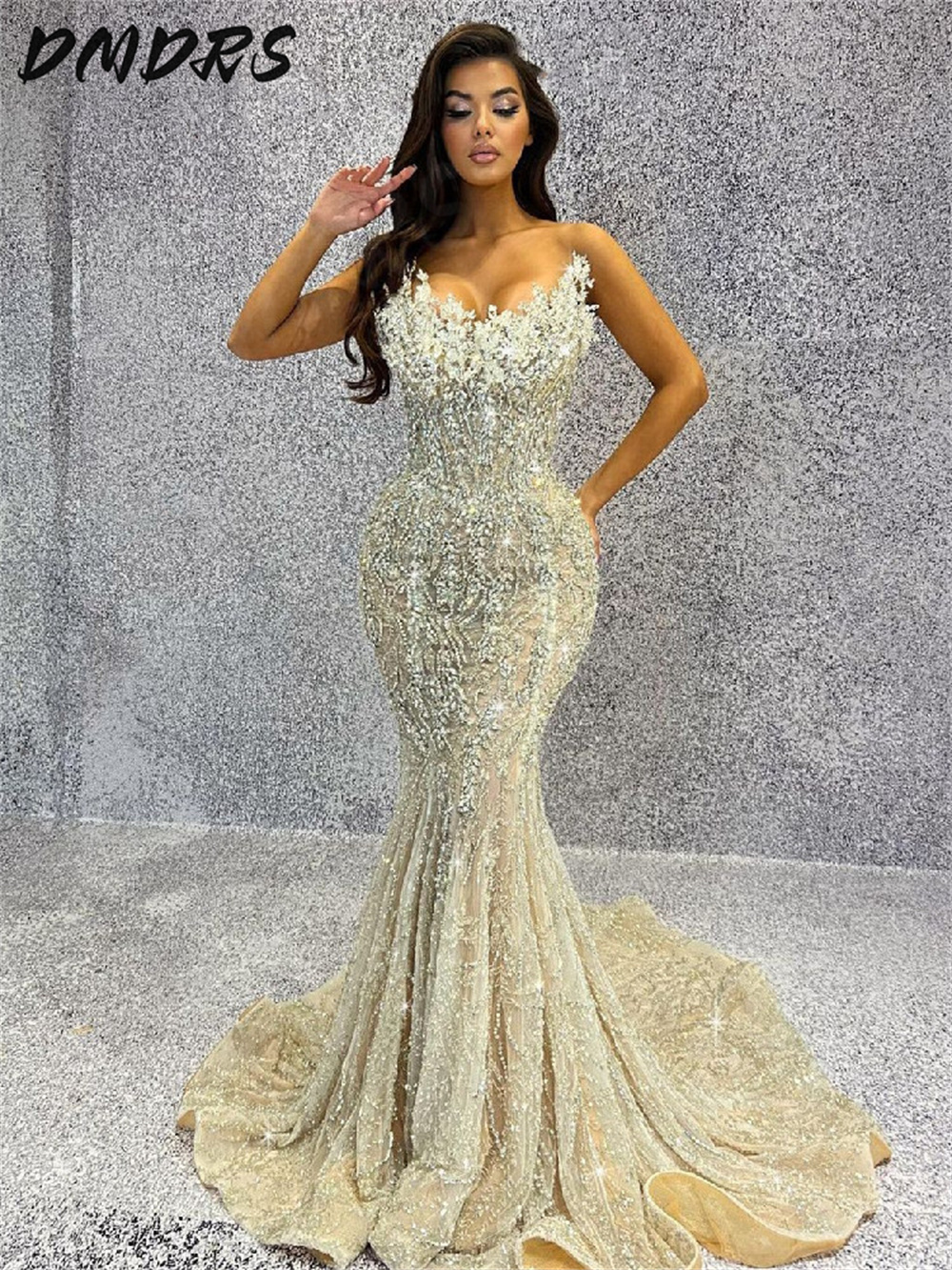 Luxury Mermaid Evening Dresses - Embroidery Abaya ulasan dan harga