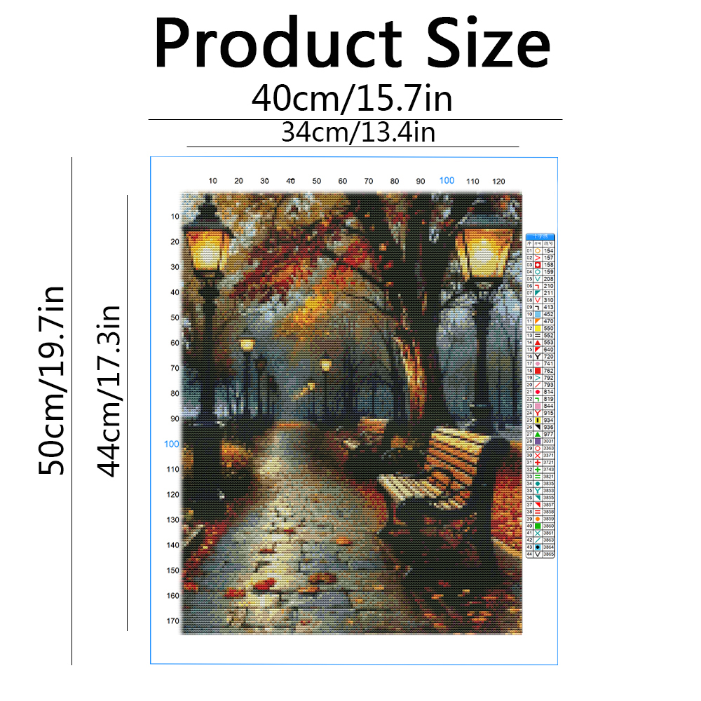 11CT Embroidery Packages Stree - Embroidery Guide Paper ulasan dan harga
