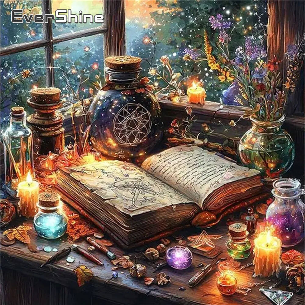 Evershine DIY Full Square Roun - Embroidery Guide Book ulasan dan harga