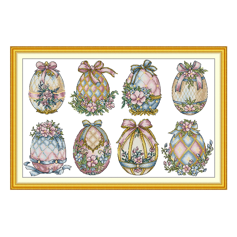 Easter-decorated Eggs Patterns - Embroidery Egg ulasan dan harga