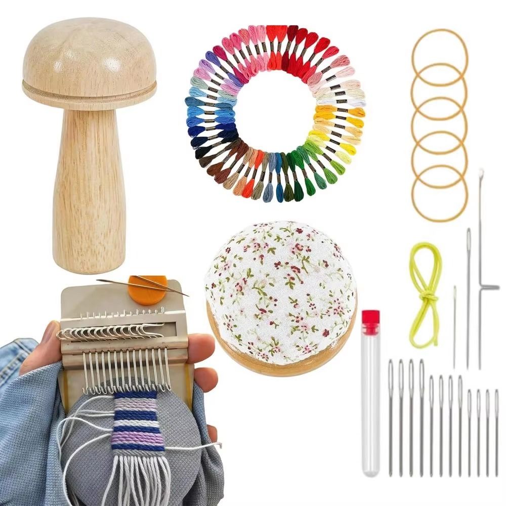 DIY Crafts Sock Darning Kit We - Embroidery Egg ulasan dan harga