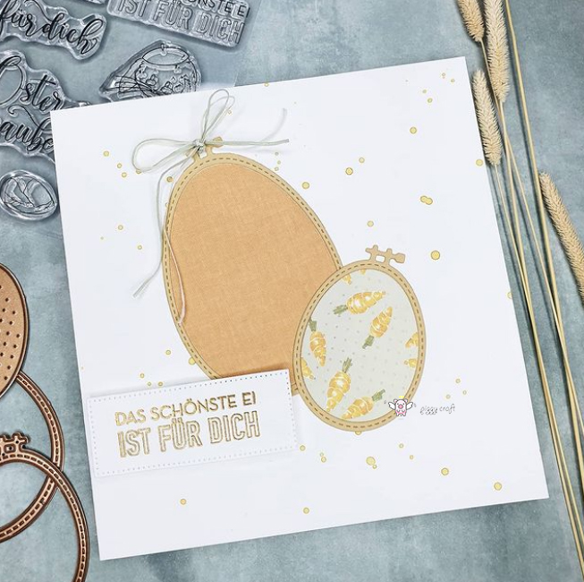 Piggy Craft metal cutting dies - Embroidery Egg ulasan dan harga