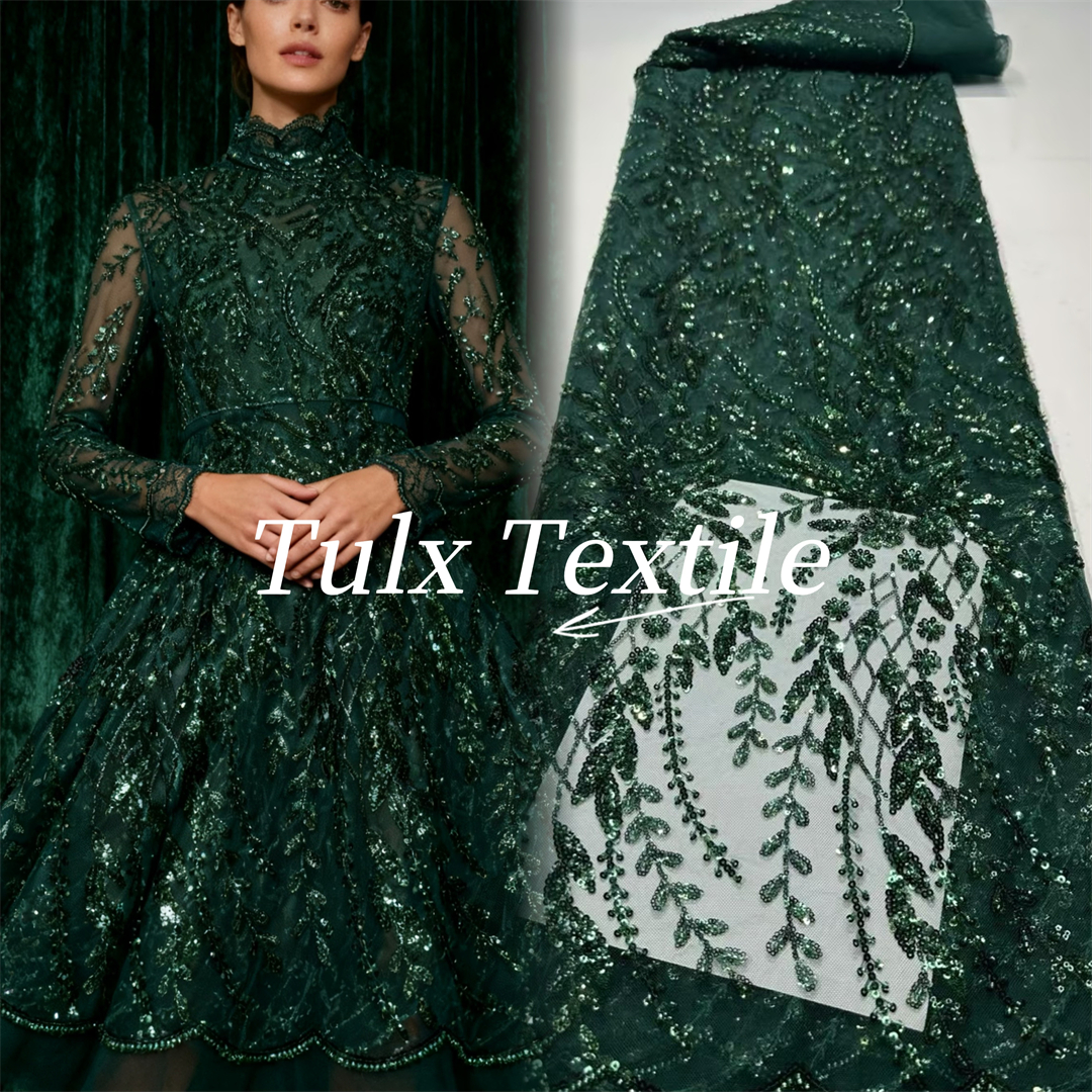 French Lace Fabrics 2026 High  - Embroidery Abaya ulasan dan harga