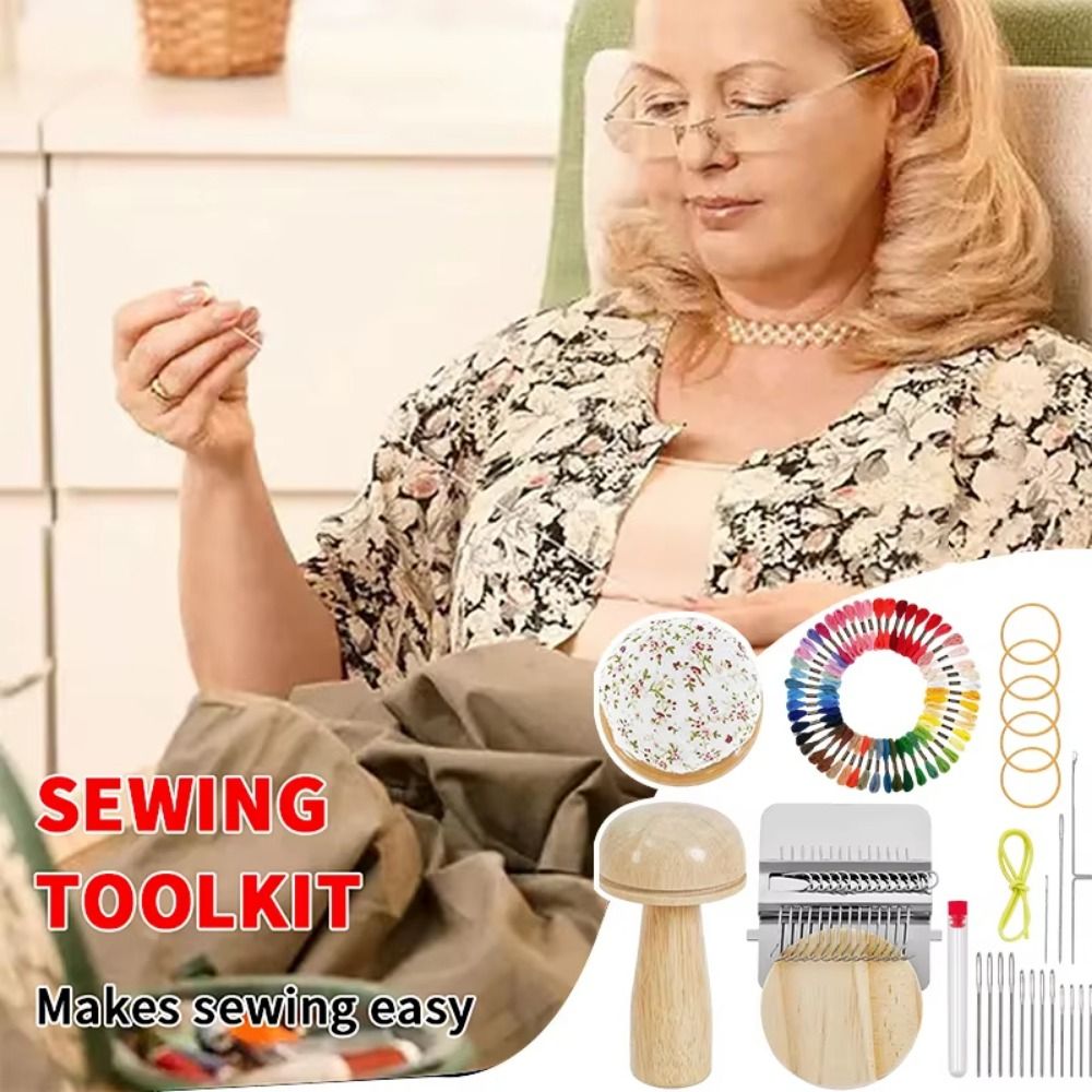 DIY Crafts Sock Darning Kit Eg - Embroidery Egg ulasan dan harga