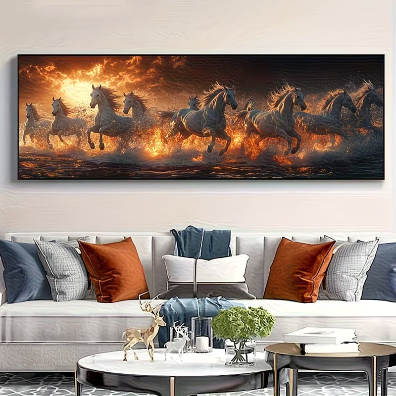 Magnificent Landscape DIY Diam - Embroidery Running Stitch ulasan dan harga