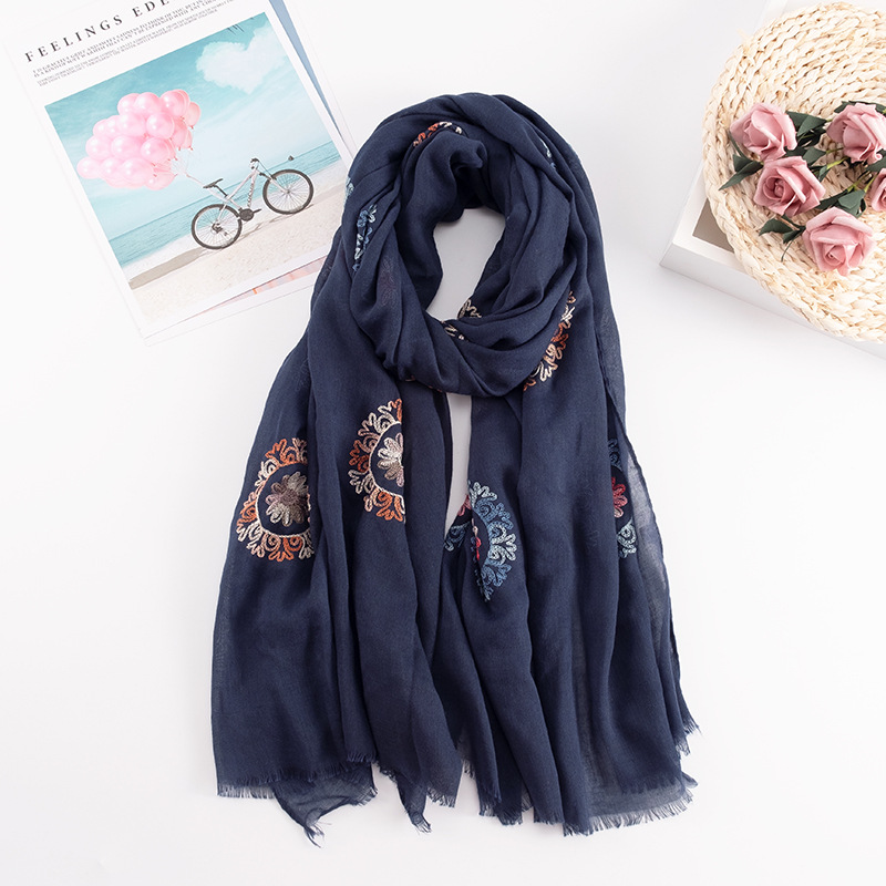Many Colours Ethnic Embroidery - Embroidery Shawl ulasan dan harga