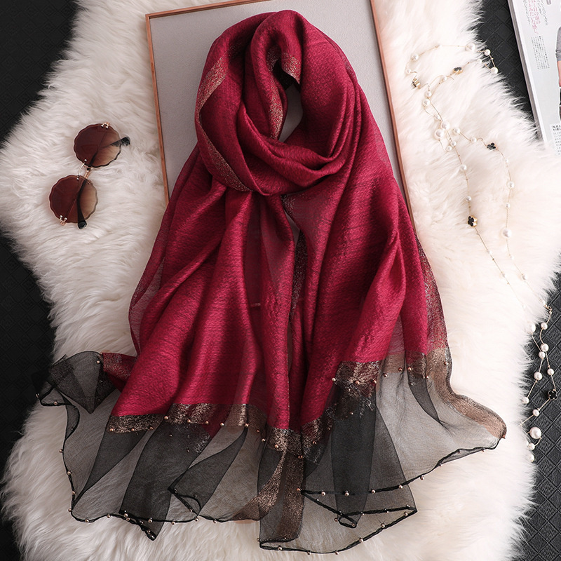 2024 Luxury 100% Silk Shawl Sc - Embroidery Shawl ulasan dan harga