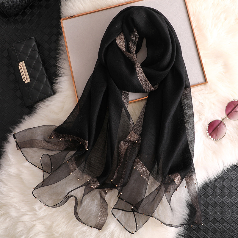 2024 Luxury 100% Silk Shawl Sc - Embroidery Shawl ulasan dan harga