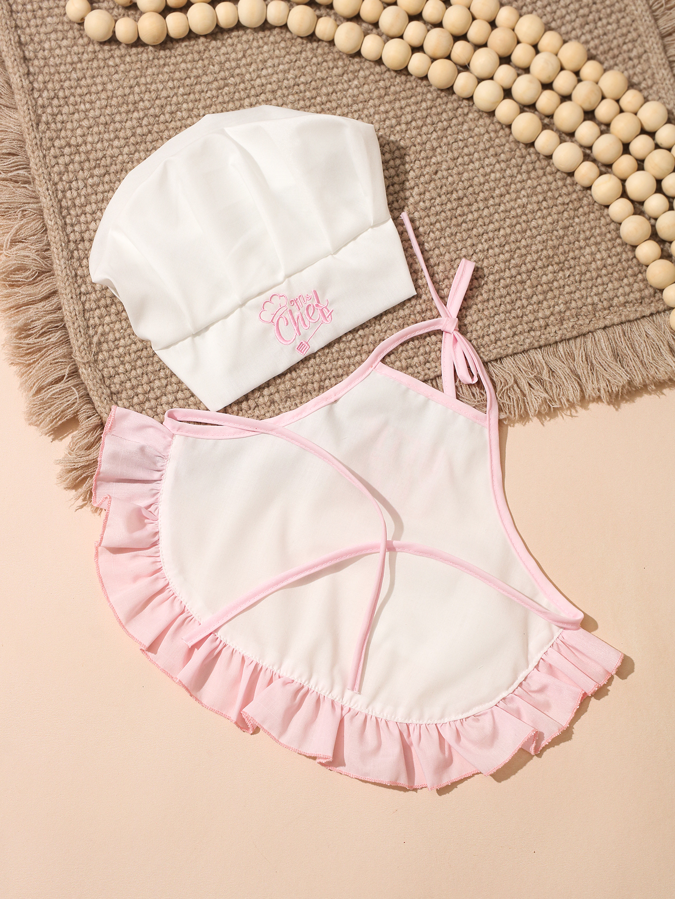 Ylsteed 2Pcs Newborn Embroider - Embroidery Apron ulasan dan harga