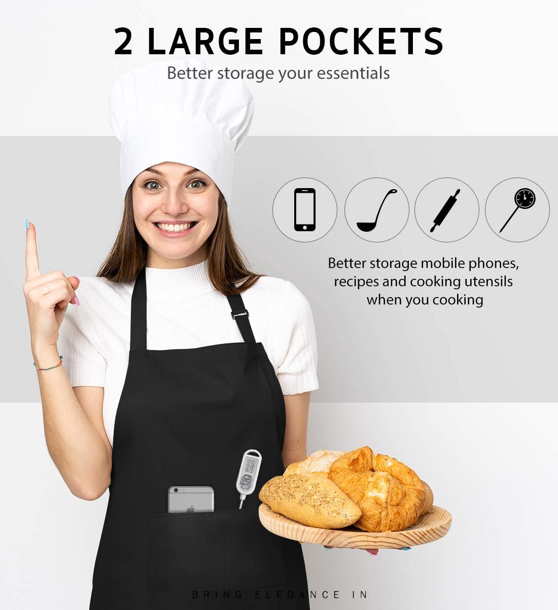 18 Colors Custom LOGO Aprons F - Embroidery Apron ulasan dan harga