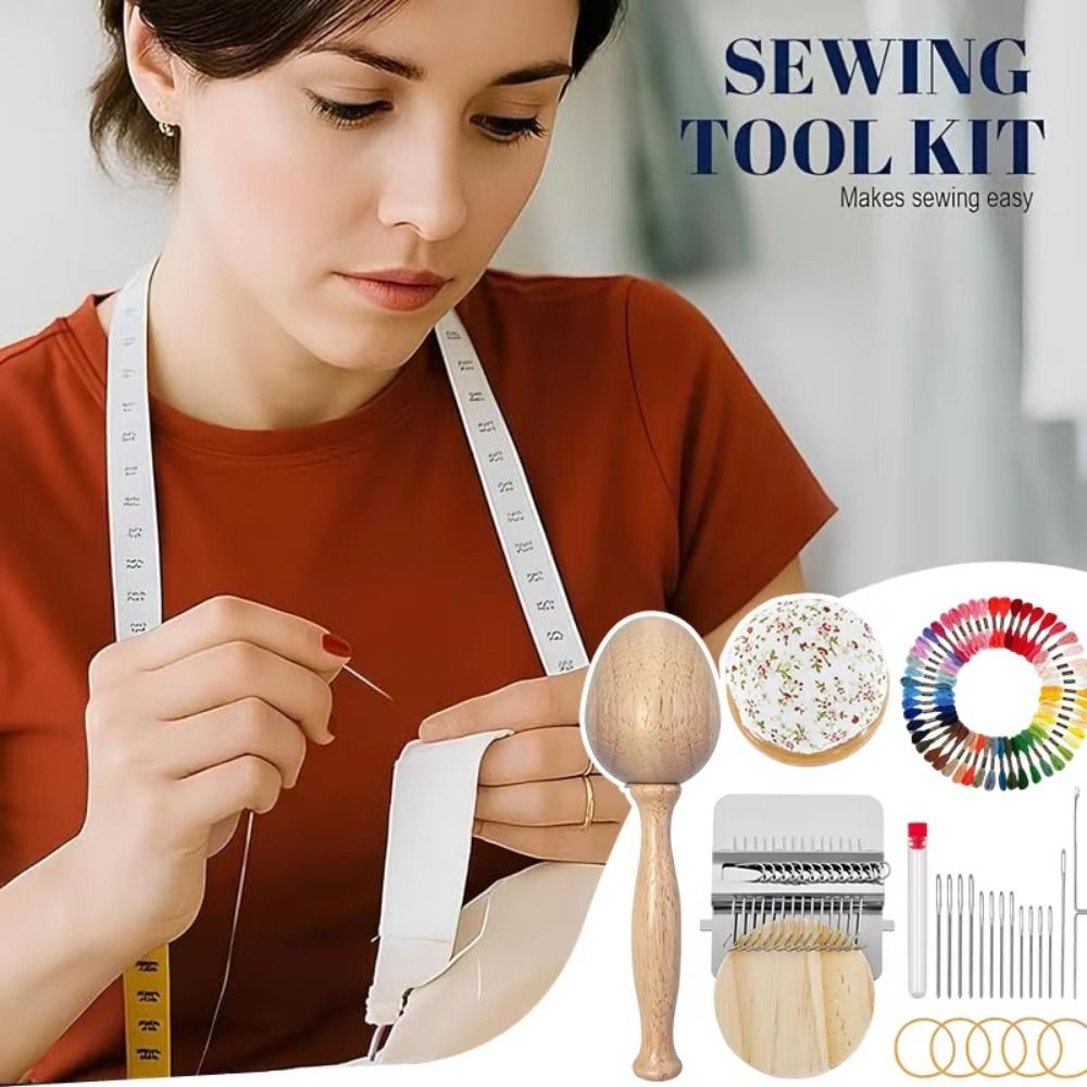 DIY Crafts Sock Darning Kit We - Embroidery Egg ulasan dan harga
