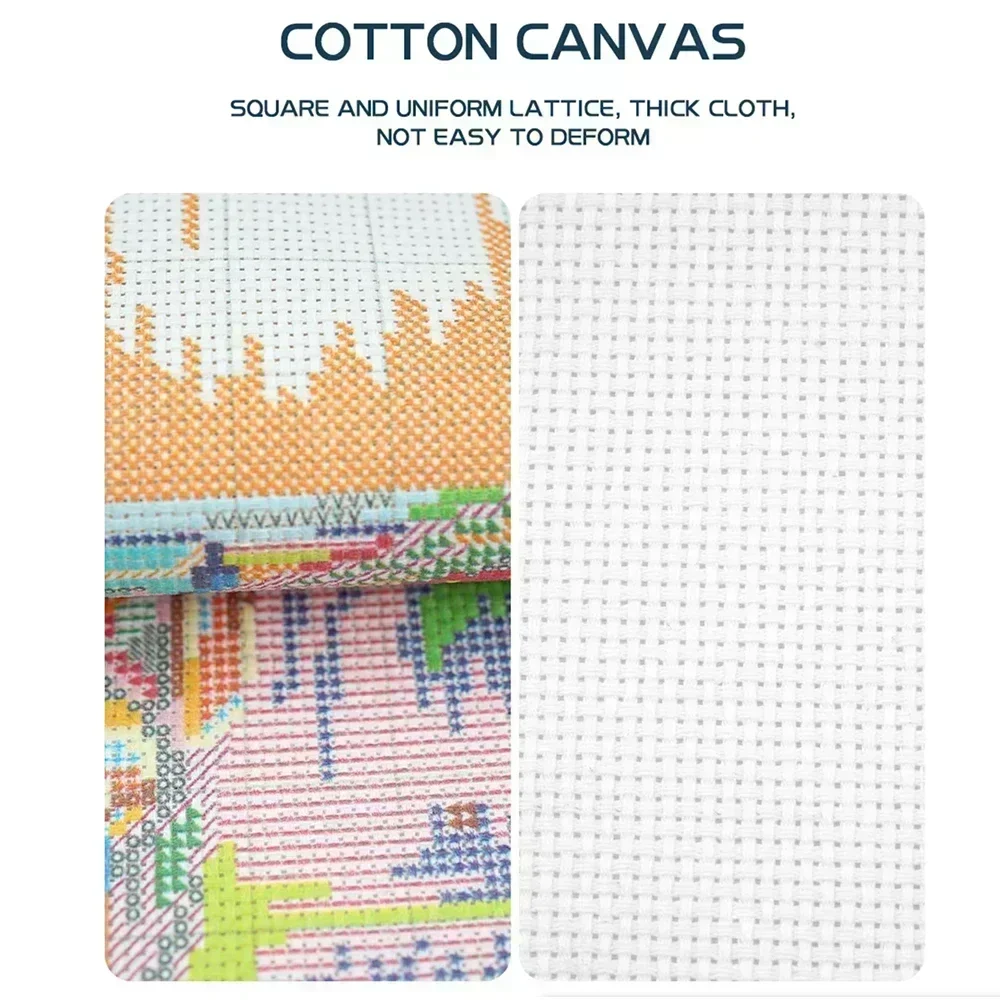 Soulgift News Pre-Printed Cros - Embroidery Running Stitch ulasan dan harga
