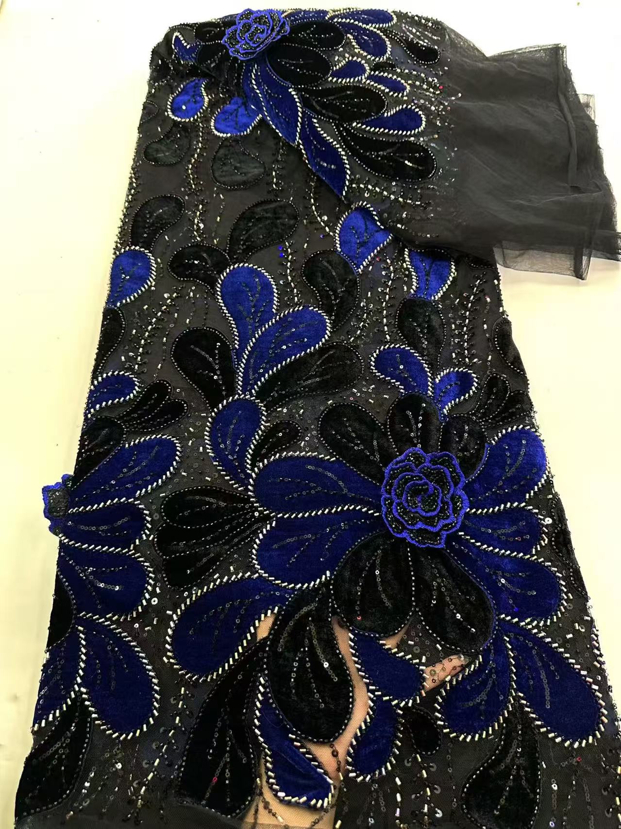 Latest African Velvet Lace Fab - Velvet Fabric Embroidery ulasan dan harga