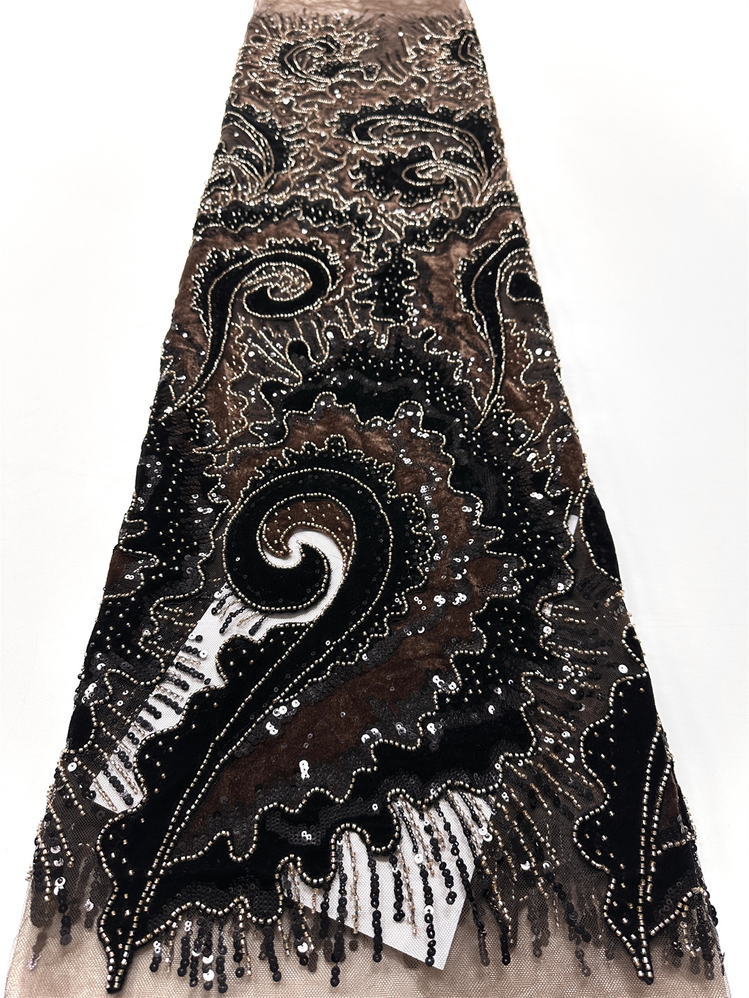 2025 African French Velvet Bea - Velvet Fabric Embroidery ulasan dan harga