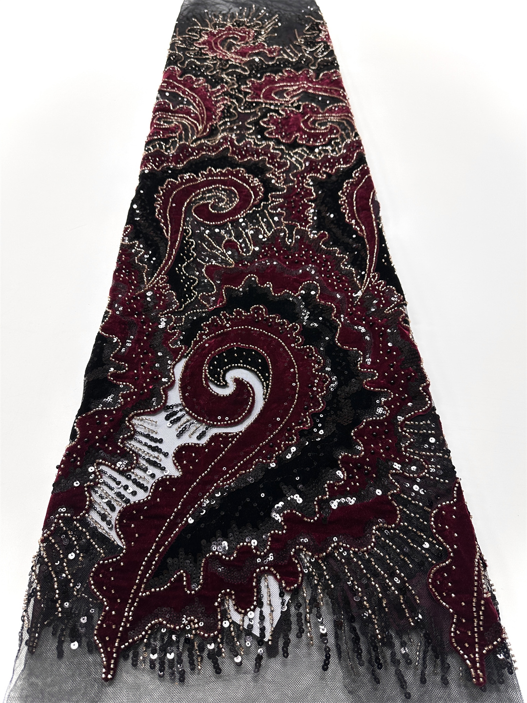 2025 African French Velvet Bea - Velvet Fabric Embroidery ulasan dan harga