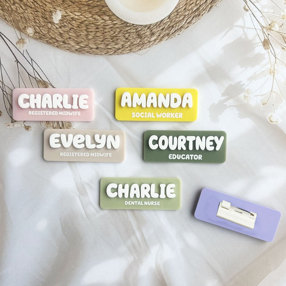 Custom Name Brooch Personalize - Embroidery Names ulasan dan harga
