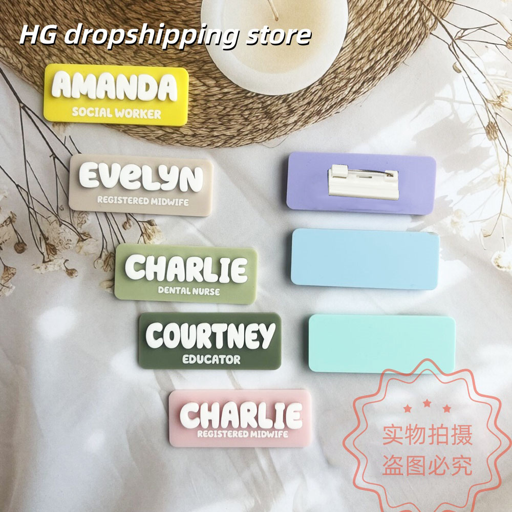 Custom Name Brooch Personalize - Embroidery Names ulasan dan harga