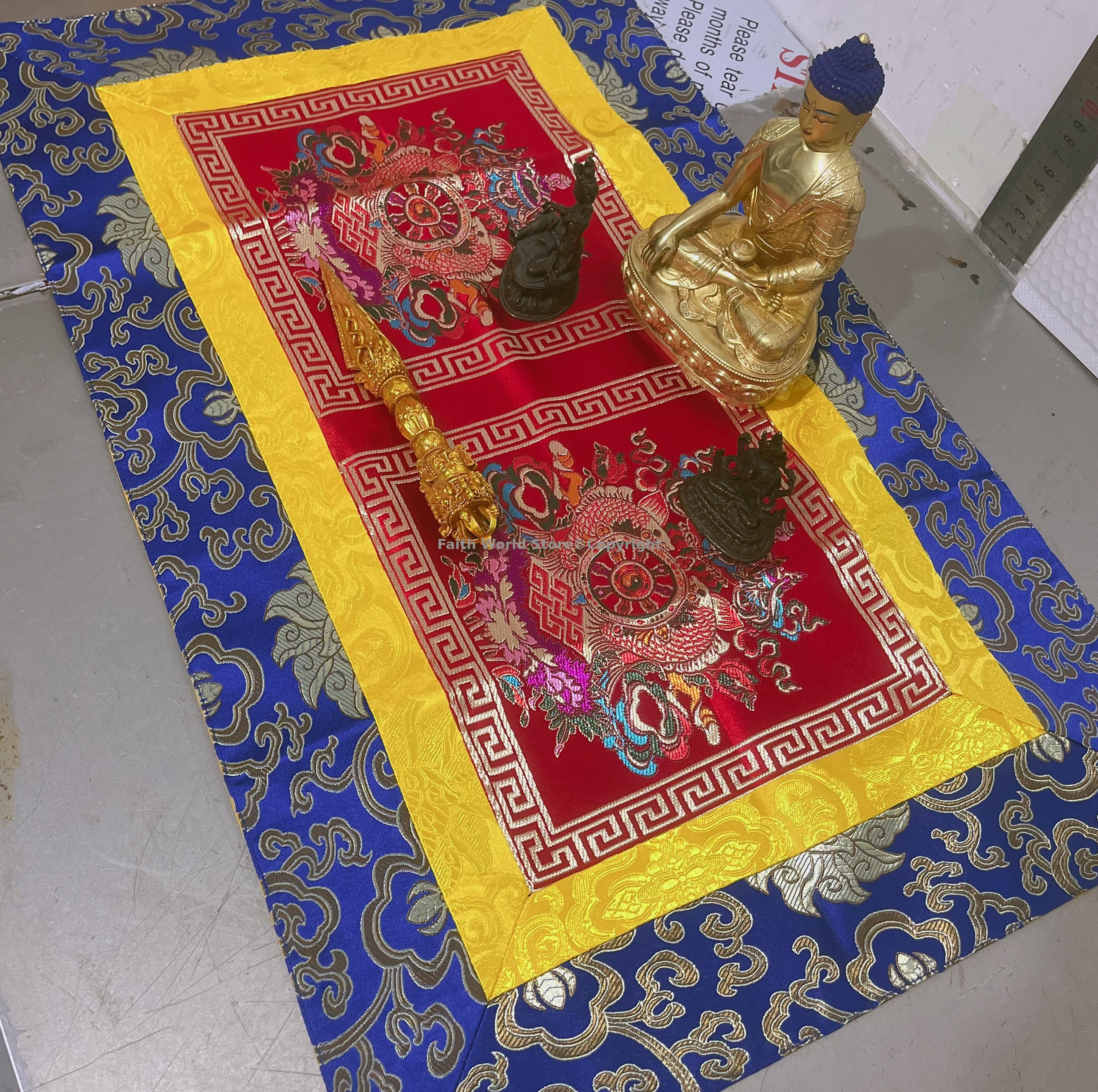 Buddhist item Buddhist tablecl - Embroidery Cloth ulasan dan harga