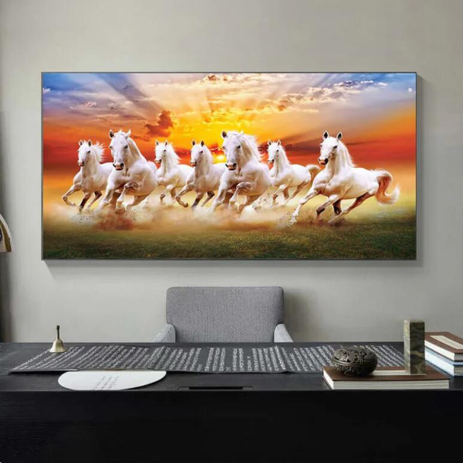 Eight Running Horses Large Siz - Embroidery Running Stitch ulasan dan harga