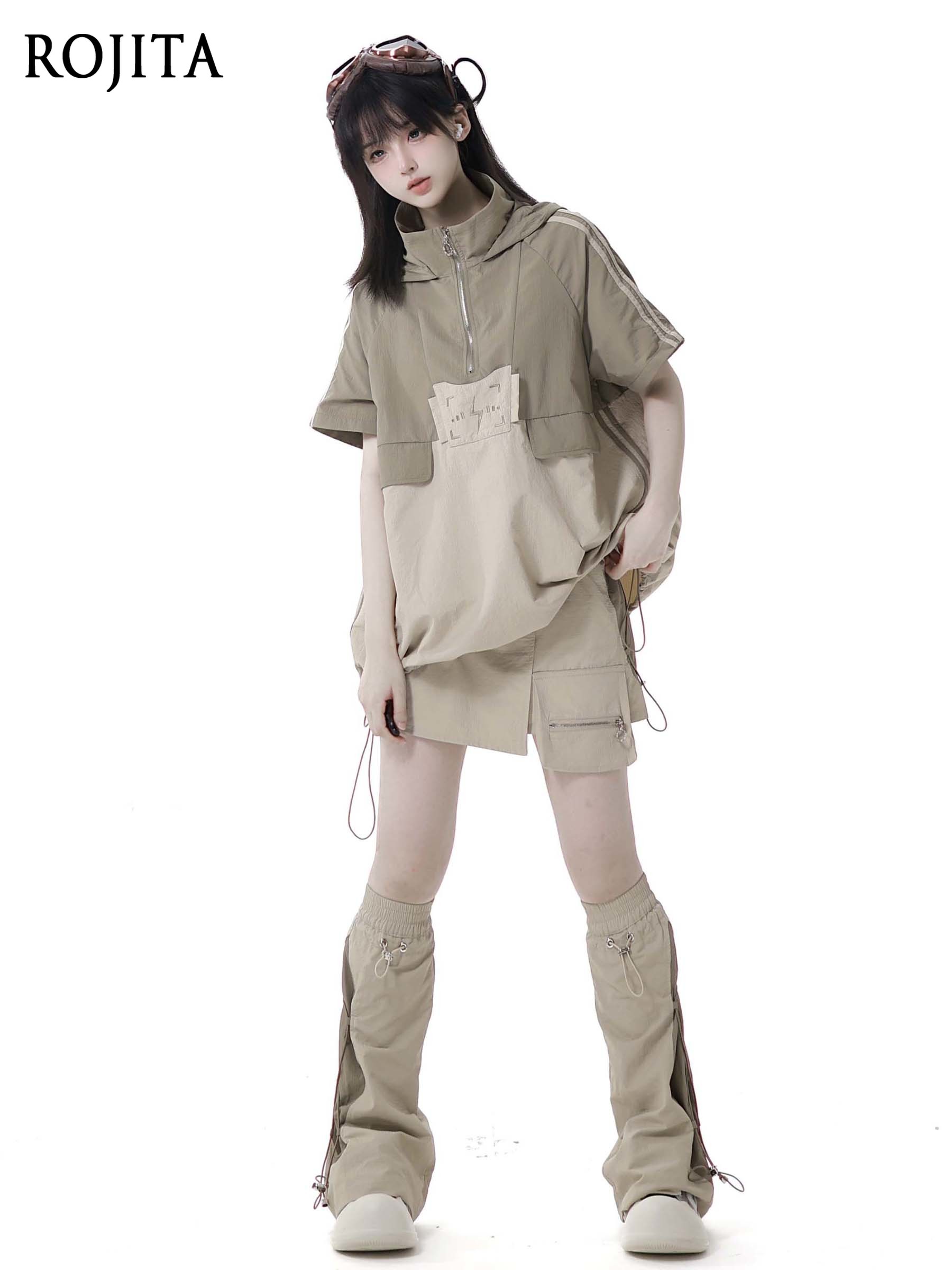 Lightweight Breathable Khaki E - Embroidery Abaya ulasan dan harga