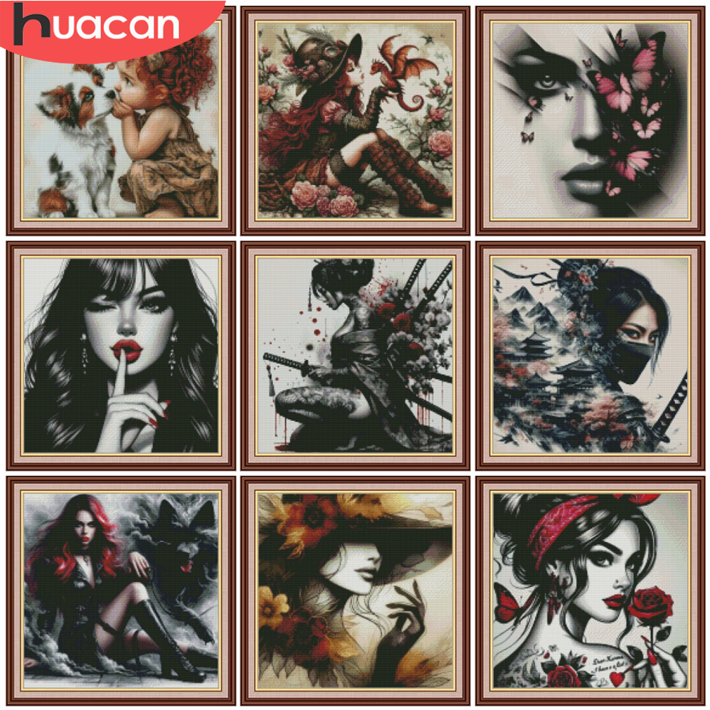 HUACAN Cross Embroidery Sets W - Embroidery Guide Paper ulasan dan harga