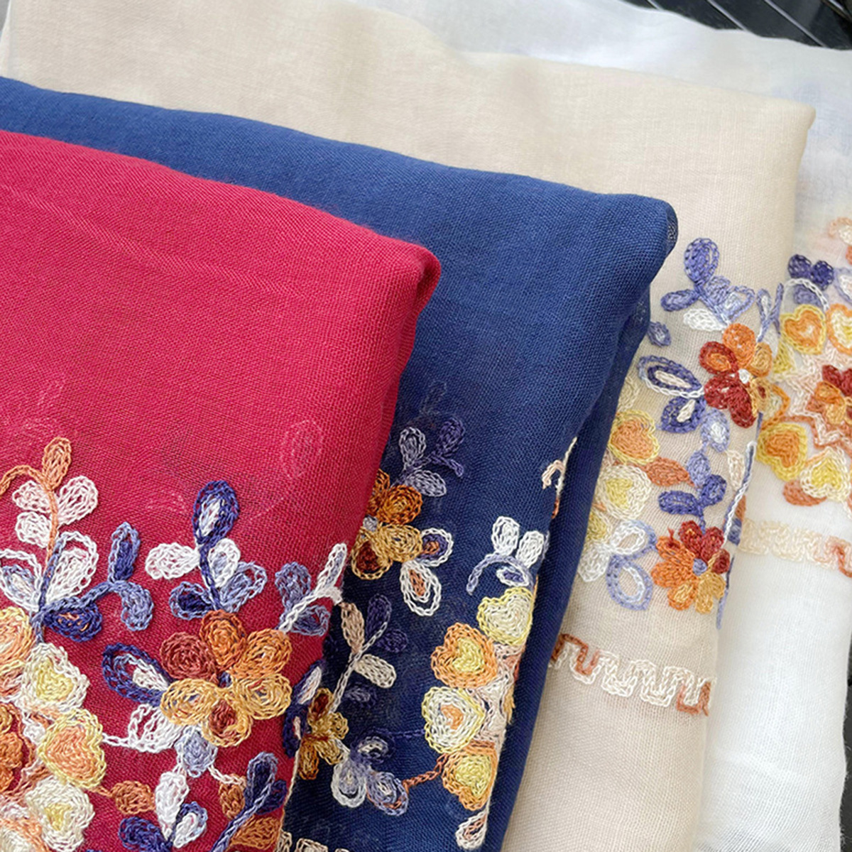 2025 New Soft Cotton Hijab Sca - Embroidery Shawl ulasan dan harga