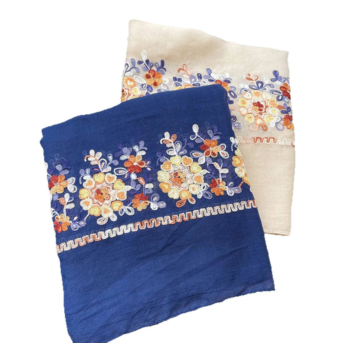 2025 New Soft Cotton Hijab Sca - Embroidery Shawl ulasan dan harga