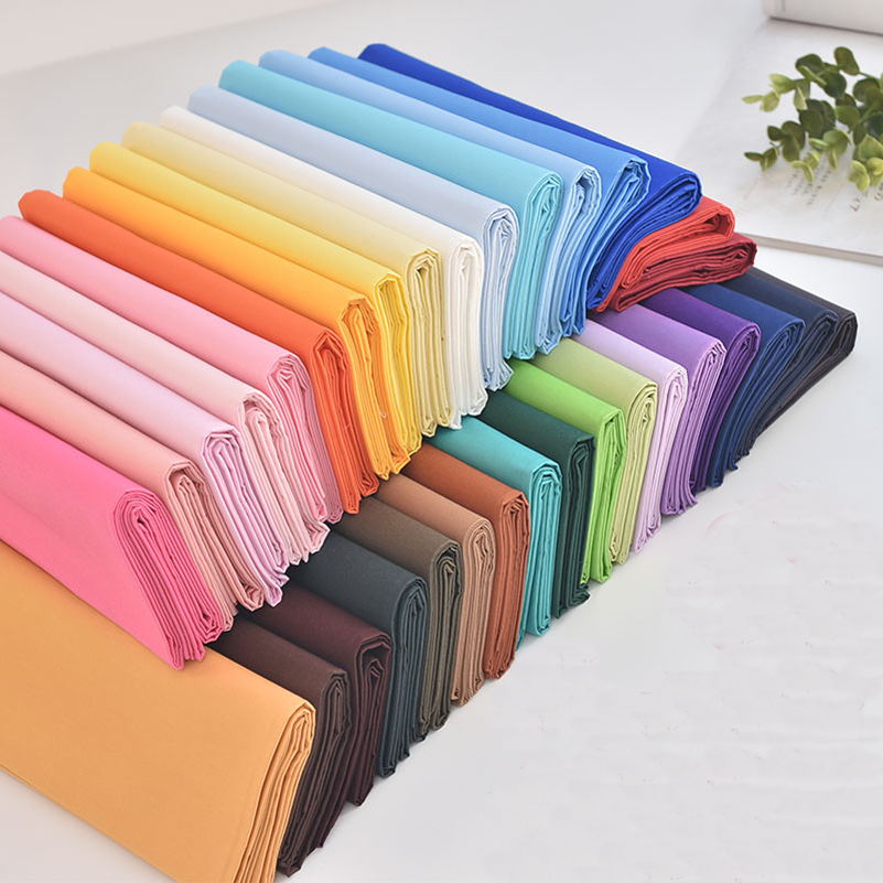 Cotton Poplin Fabric Solid Col - Linen Fabric Natural ulasan dan harga
