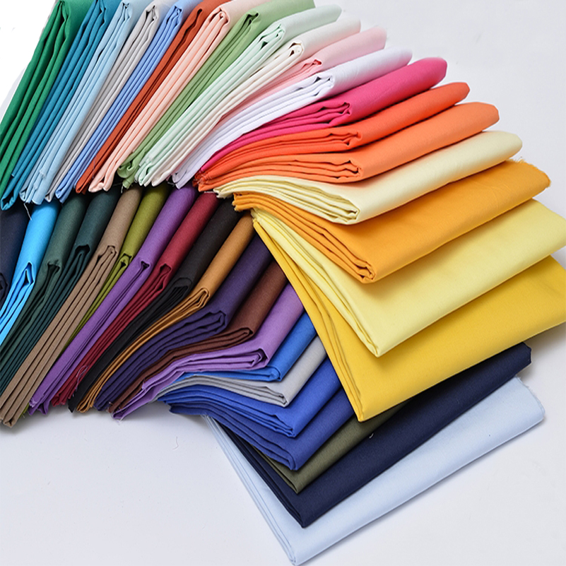 Cotton Poplin Fabric Solid Col - Linen Fabric Natural ulasan dan harga