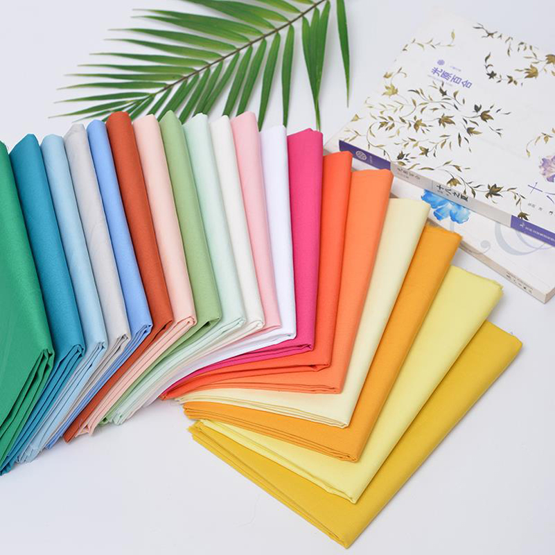 Cotton Poplin Fabric Solid Col - Linen Fabric Natural ulasan dan harga