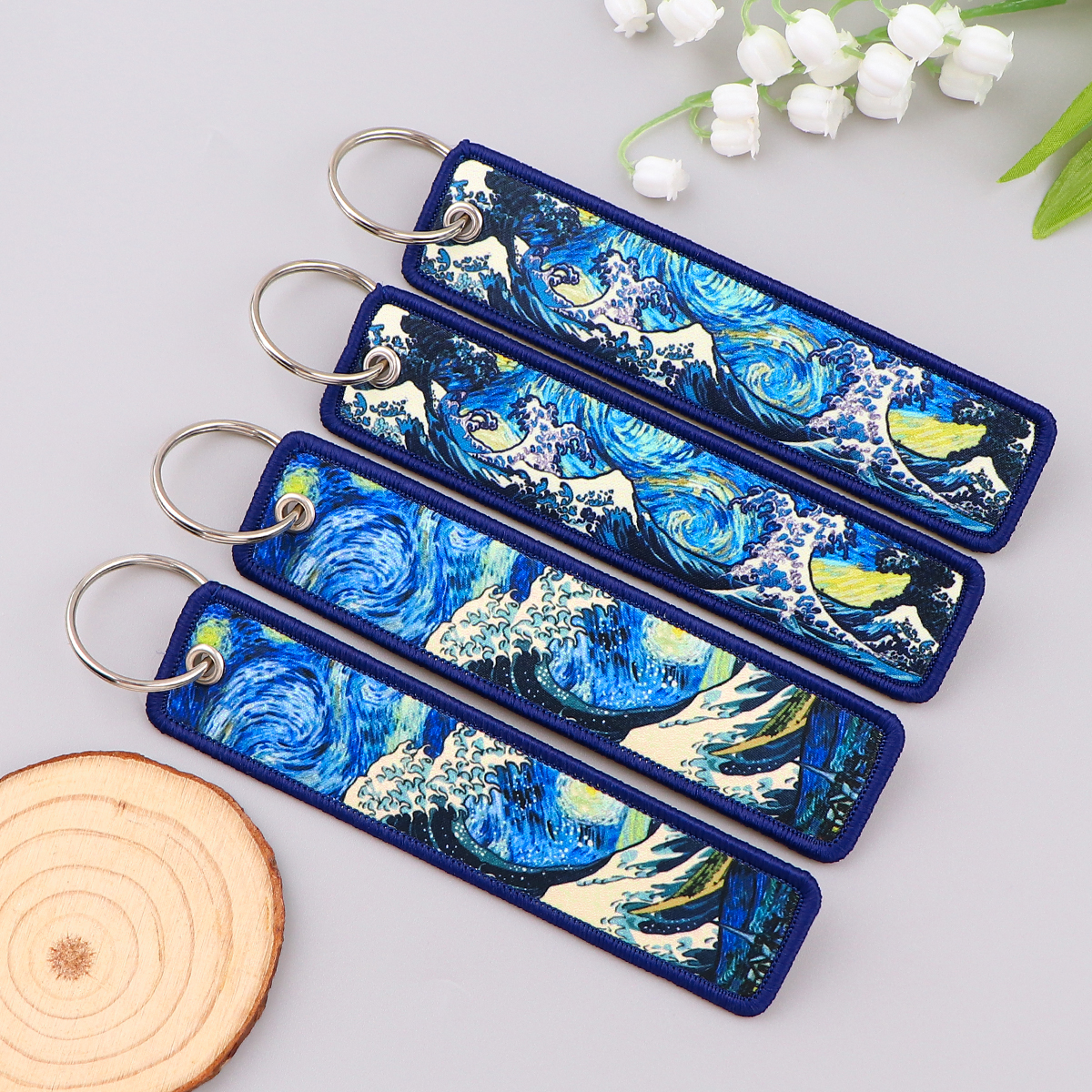 Van Gogh Embroidery Key Fobs K - Embroidery Gift ulasan dan harga