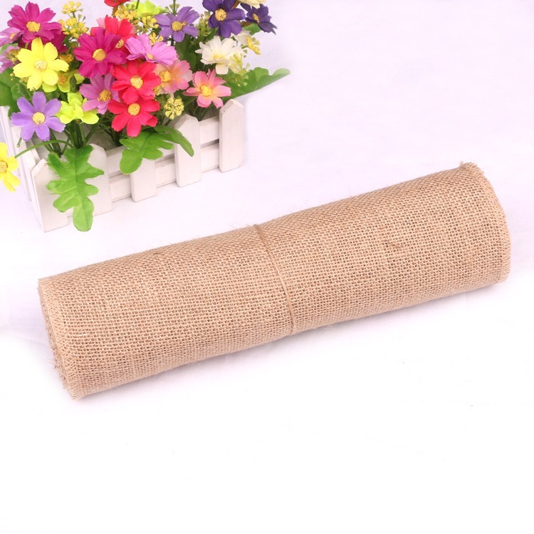 5-30CM natural jute linen fabr - Linen Fabric Natural ulasan dan harga