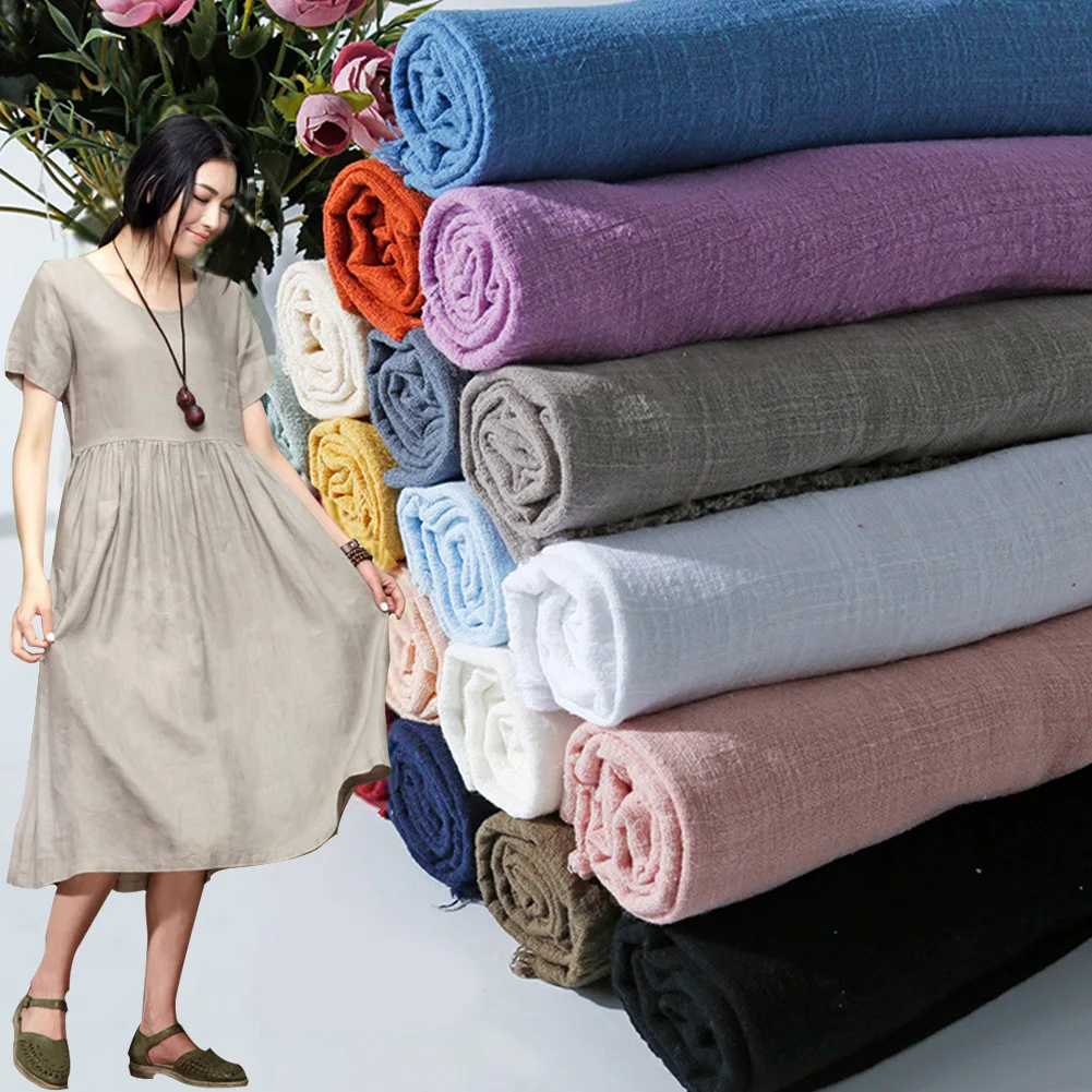 Soft Cotton Fabric Organic Mat - Linen Fabric Natural ulasan dan harga