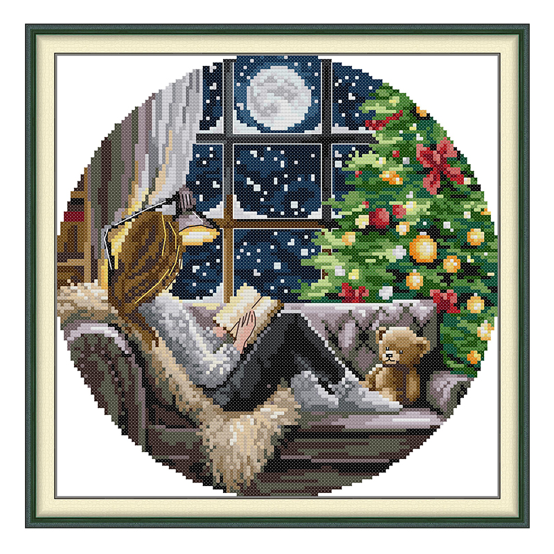 The Christmas Tree and Girl Pa - Embroidery Kurta Men ulasan dan harga